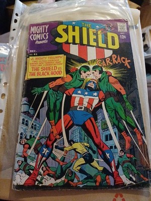 MIGHTY COMICS PRESENTS SHIELD #41 FN- ?  MIGHTY COMICS DECEMBER 1966 study pics 