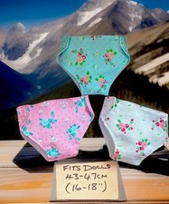 3 Dolls Nappies Baby Born Annabell Tiny Treasures Reborn Dolls clothes 41-47cm