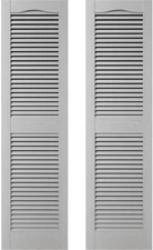 14.5 In. W X 25 In. H , Standard Cathedral Top Center Mullion, Open Louver Shutt