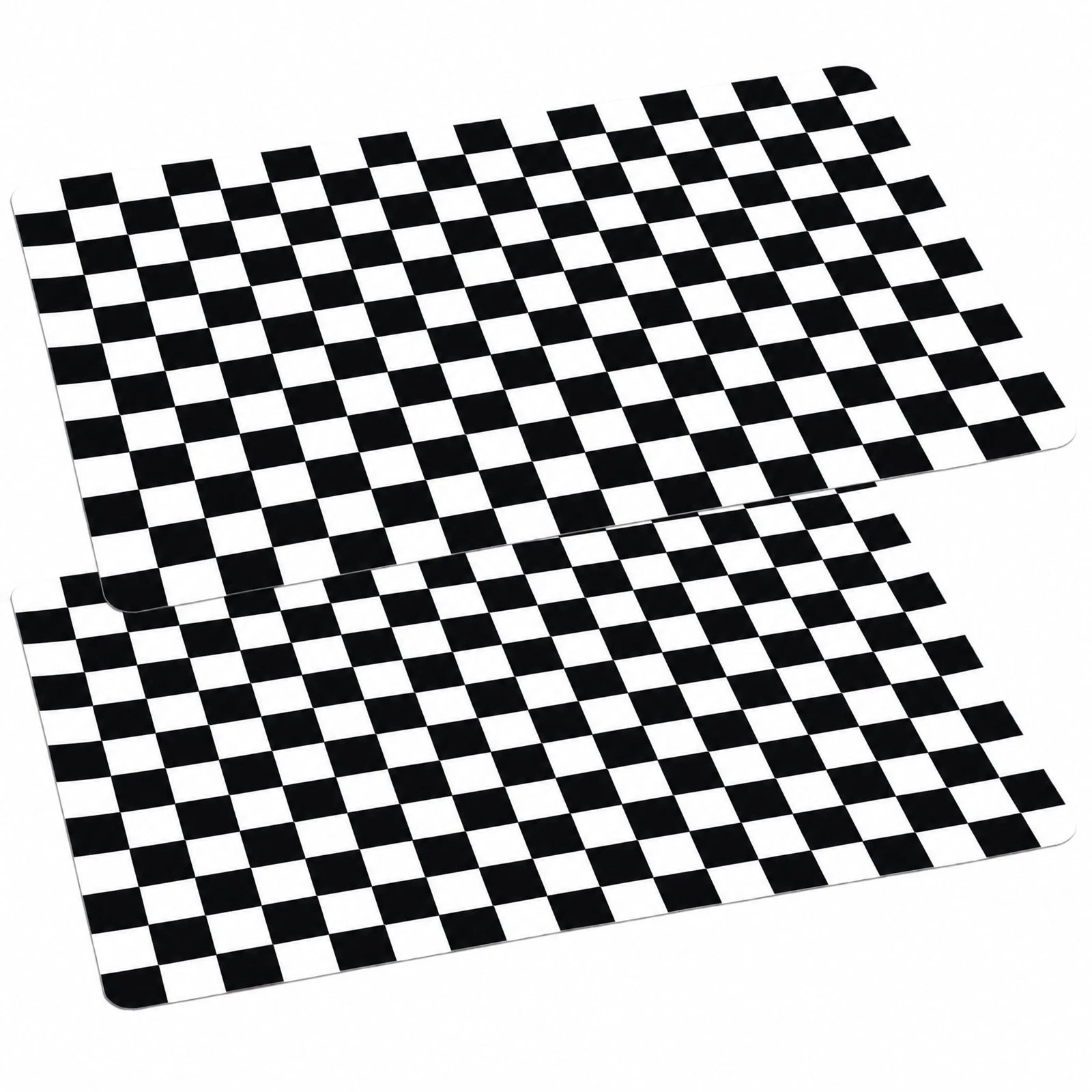 2 Pcs Checkered Silicone Baking Mat Non-Stick Reusable Oven Liner, Food Grade...