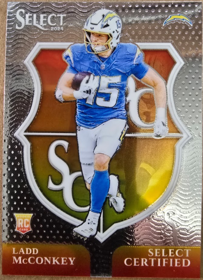2024 Panini Select - Select Certified Rookies Ladd McConkey #16 (RC)