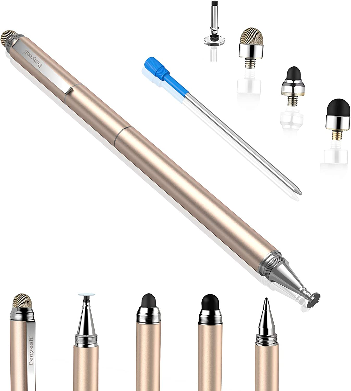 Stylus Pens for Touch Screens - [4-In-1] High Sensitivity and Precision Touch Sc