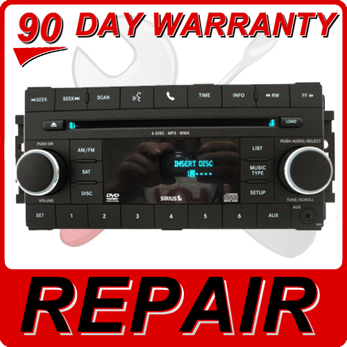 REPAIR JEEP DODGE CHRYSLER Radio MP3 FIX 6 CD Changer Player Sirius SAT AUX REQ