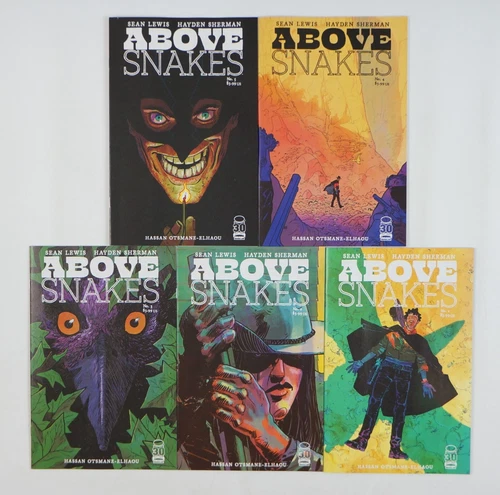 Above Snakes #1-5 VF/NM complete series Image Comics fantasy western set - 2 3 4