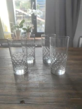 3 Orangeade Glasses Écaille Crystal From Baccarat Signed (Price Per Piece) I6