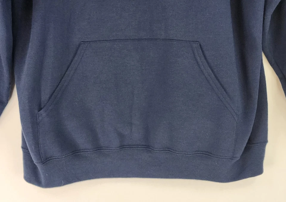 Fruit Of The Loom Hoodie Mens XL Blue Pockets Classic Casual Preppy Sweatshirt - Image 4 of 4