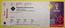 Match 2 Senegal Netherlands 2022 FIFA World Cup Cat 1 TICKET Stub Mint Condition