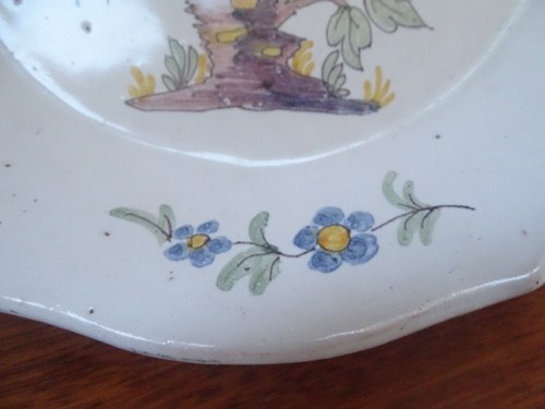 BELLE ASSIETTE EN FAIENCE DE SAMADET 18 EME - Picture 5 of 9
