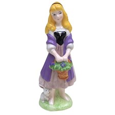 VINTAGE DISNEY PRINCESS AURORA Ceramic Figurine Sleeping Beauty Briar Rose Japan