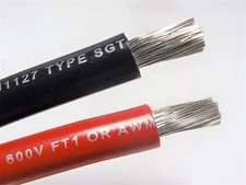 6 AWG GAUGE BLACK & RED MARINE TINNED COPPER BATTERY CABLE BOAT WIRE USA 25' EA