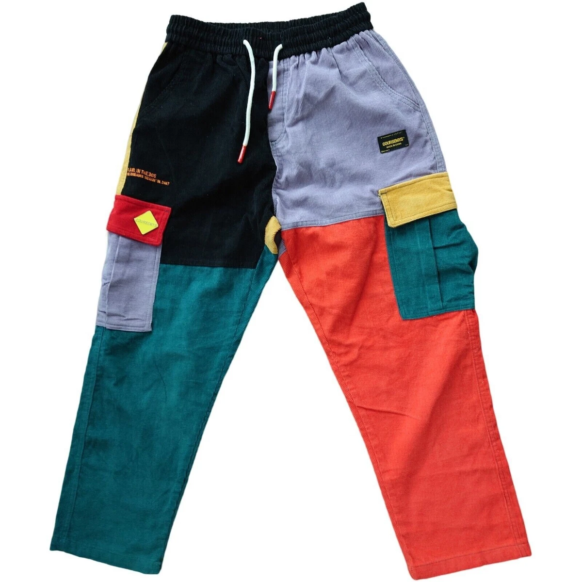 NEW‼ Aelfric Eden Coursemy L Back to 90's Patchwork Color Block Corduroy  Pants