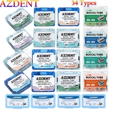 AZDENT Dental Orthodontic Buccal Tubes 1st 2nd Molar Tube Roth MBT 022 Bondable
