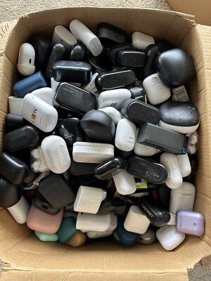 100 LOT UNTESTED Mixed Wireless CASES Tozo, MPOW, Vankyo, Boltune & more
