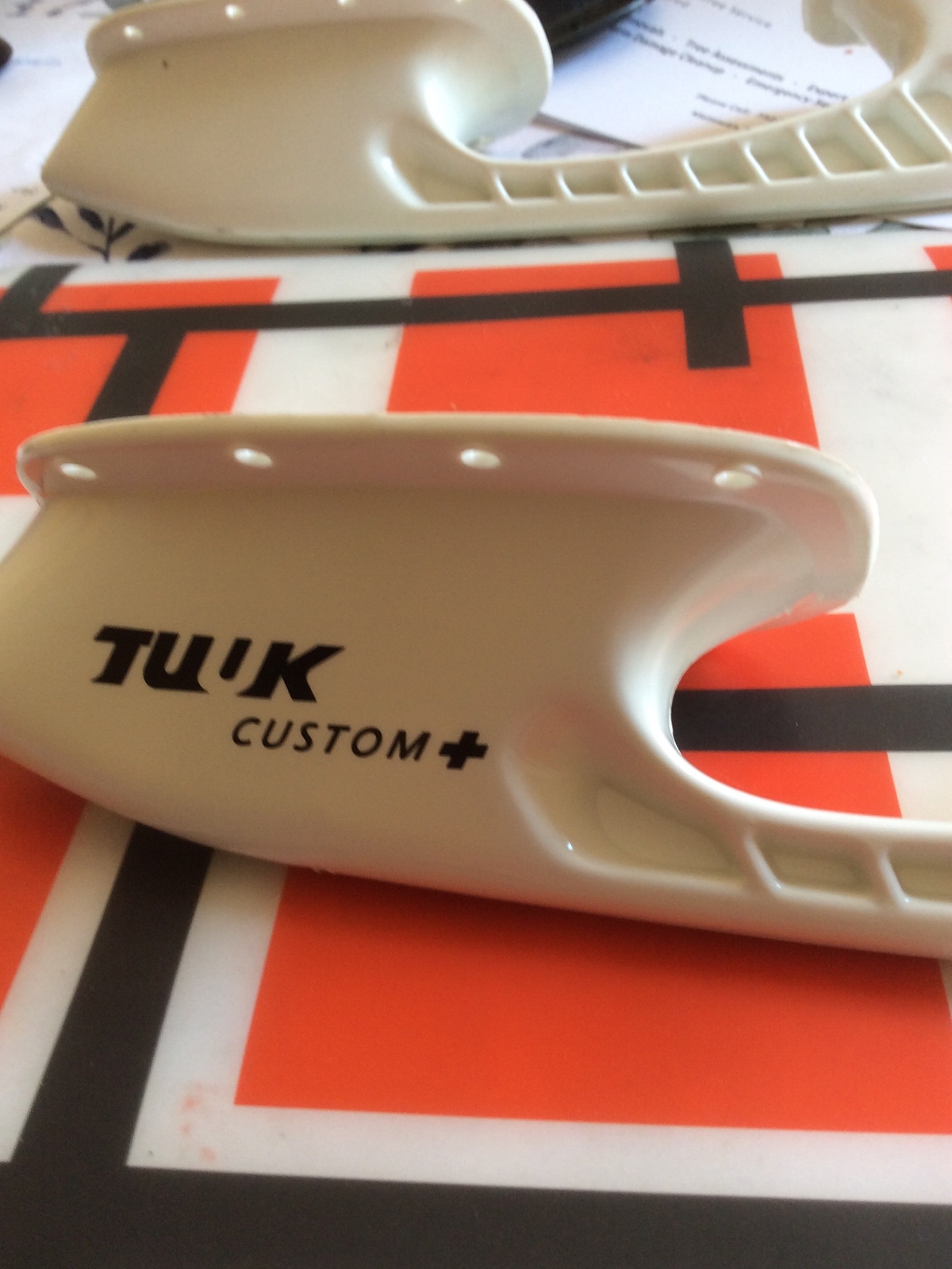 Bauer TUUK Custom + Skate Blade Holder White 296 Left New Old Stock eBay