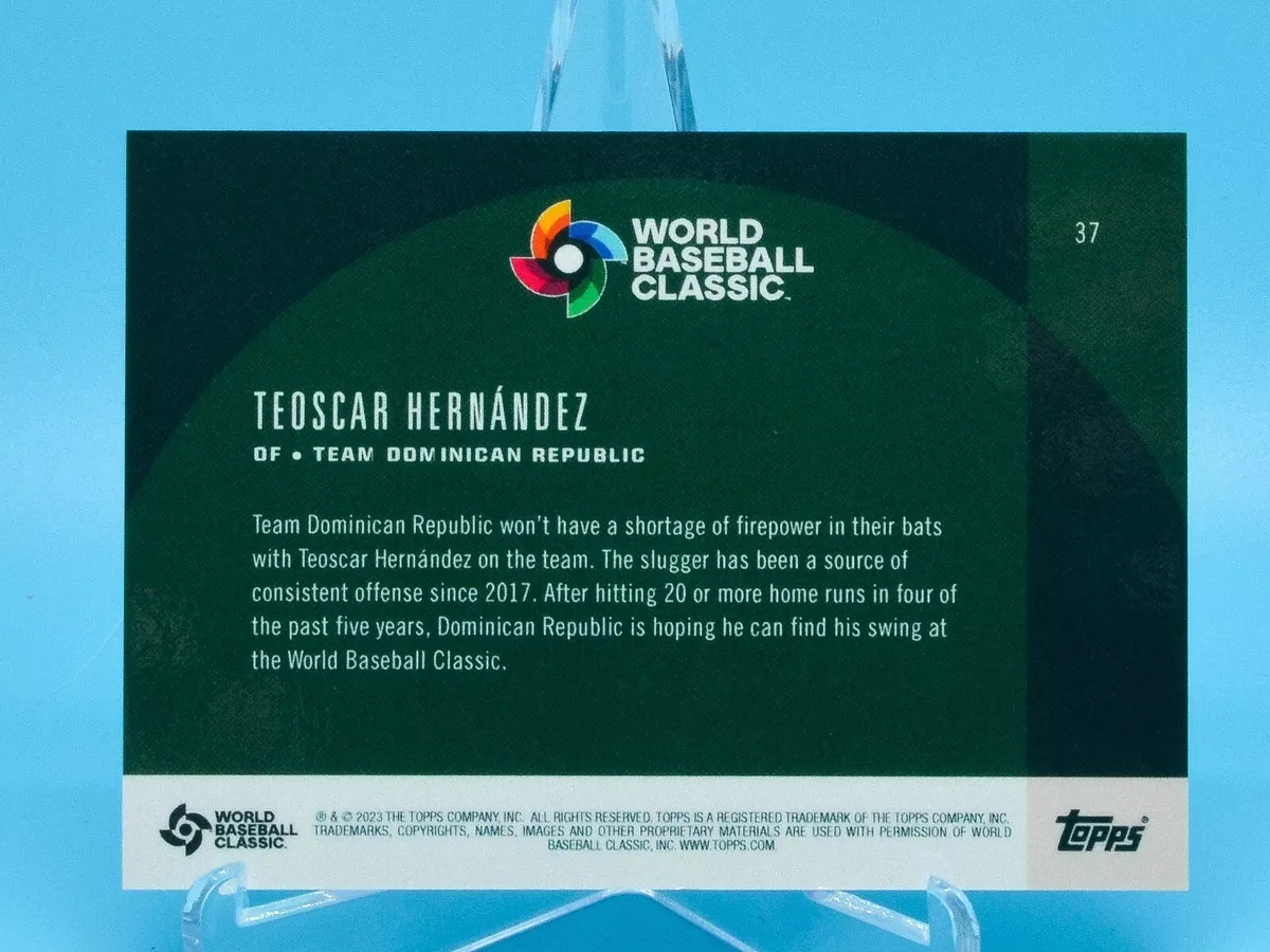 Teoscar HERNANDEZ 2023 Topps World Baseball Classic (WBC) Light Blue Parallel SP