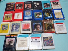 Lot of 22 Vintage 8 Track Tapes, Mostly Country, Some 60s Rock. Untested