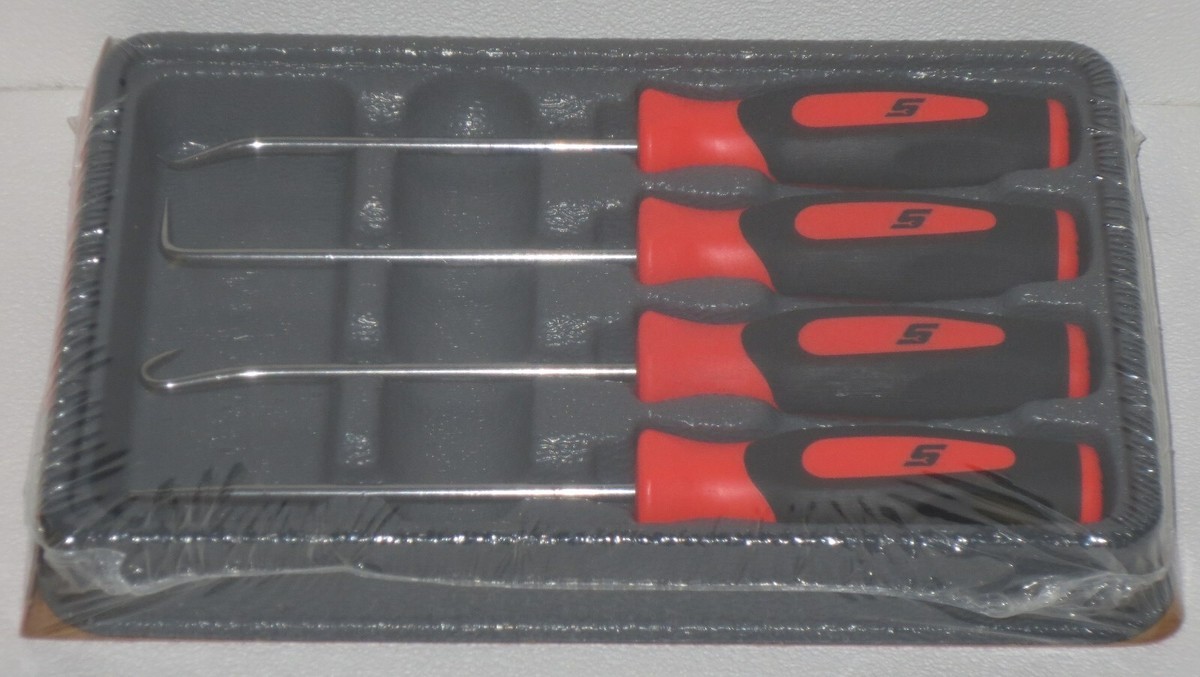 Snap-on 4pc Orange Mini Soft Grip Pick Set SGASA204CO for sale