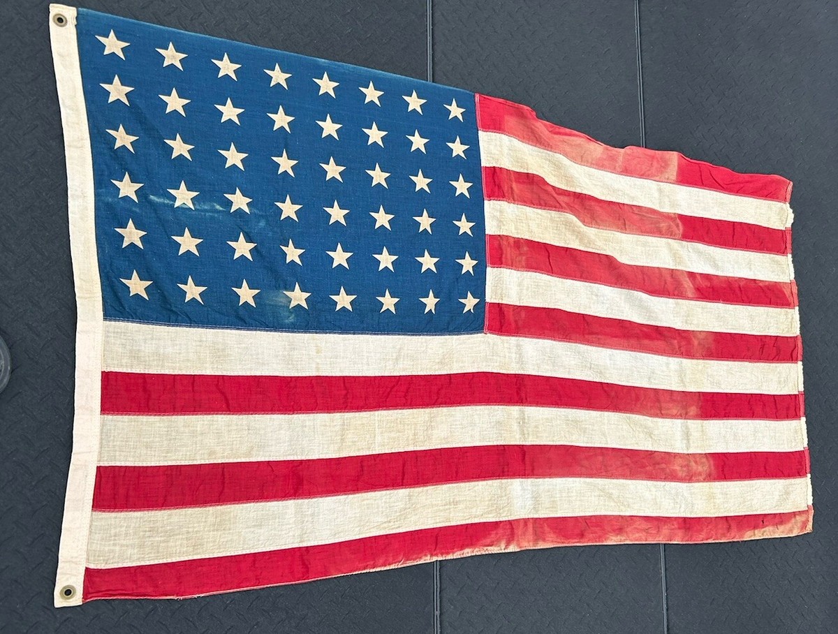 🇺🇸 Vintage 32”x56” 48 Star American Flag | eBay