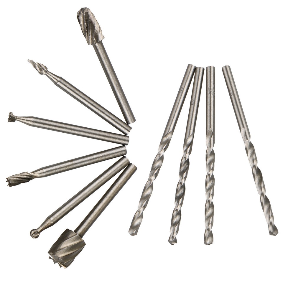 Dremel Tool 11pc Rotary Tool Kit - Cutting Guide With HSS Router Bits & Drills For Dremel Dremel Accessories - Foto 12