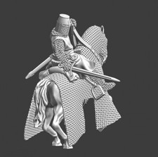 Northern Crusades Miniature Medieval Mounted Crusader Knight Heavy Cavalry 28mm