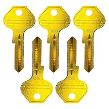 5x New Uncut Master Padlock Key Blanks Brass 6 Pin M7000