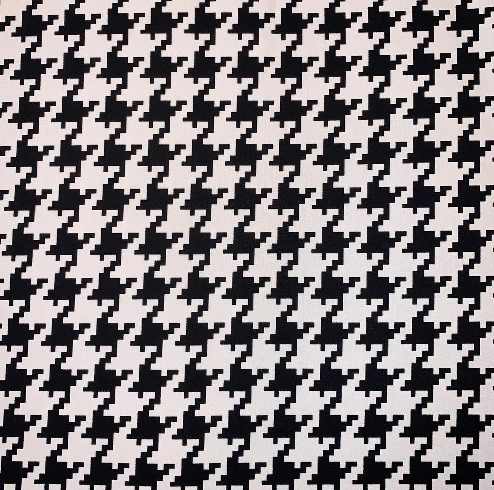 Tela a cuadros de dientes de perro pata de gallo azul y blanco 7 yardas Vicki Payne Free Spirit Foto 4 de 4