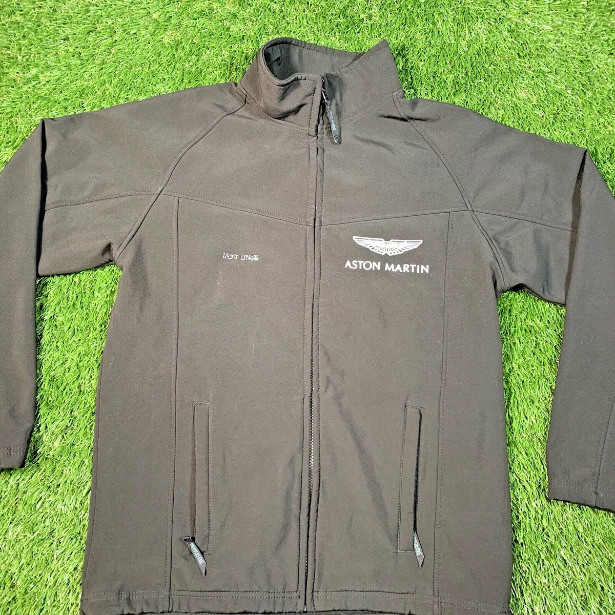 Aston Martin Jacket Mens Medium Softshell Fleece Lined Official