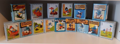 Schleich: LOT of 14 SUPER Smurf - NEW BOX (Smurf Puffi Smurf)