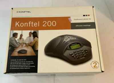 Konftel 200 AUX Conference Phone System 840101060 New Open Box Analog