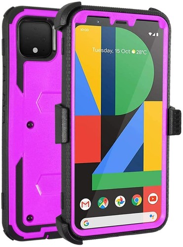 For Google Pixel 4 / Pixel 4XL Case Built in Holster Kickstand Screen Protector - 第 8/25 張圖片