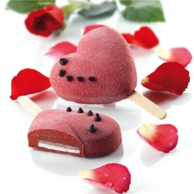 Silikomart Easy Cream Heart Silicone Mould Set