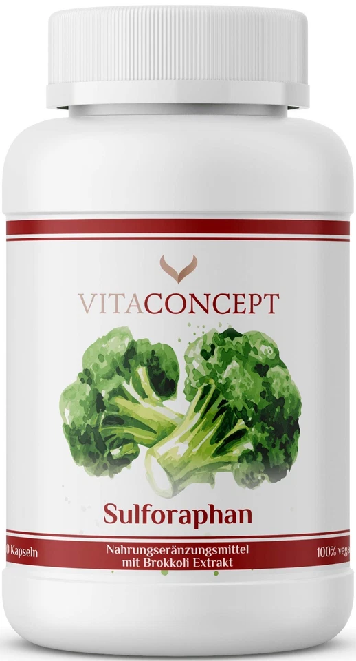 VITACONCEPT Brokkoli I 1000 mg pro Tagesdosis l I 180 vegane Kapseln