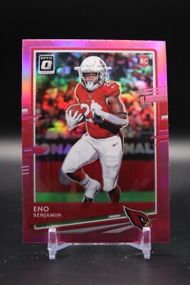 Eno Benjamin, Arizona Cardinals, 2020 Donruss Optic, Rookie, Pink, #388