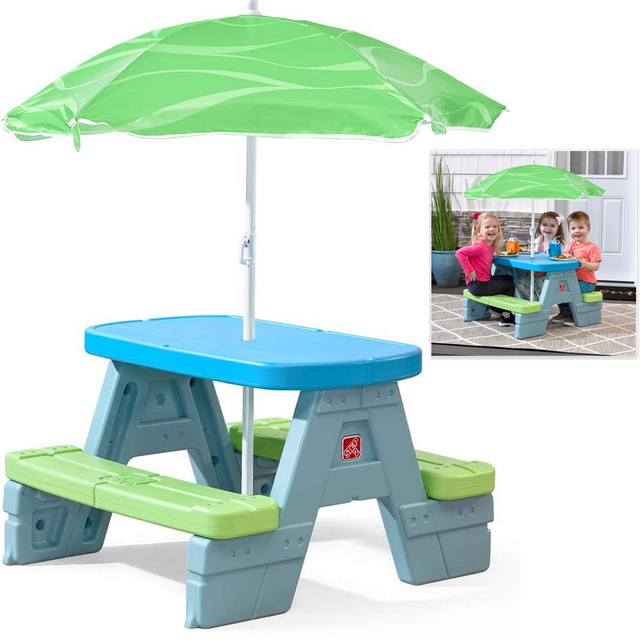 Kids Picnic Table Kit With Benches Wooden Outdoor For Home Patio Yard Child Play For Sale Online Ebay