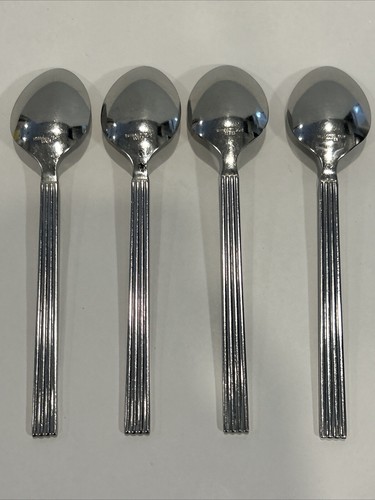 Retroneu Dinner Spoons 7-1/4” 18/8 Stainless Korea INGE Pattern Set Of Four - Picture 5 of 6
