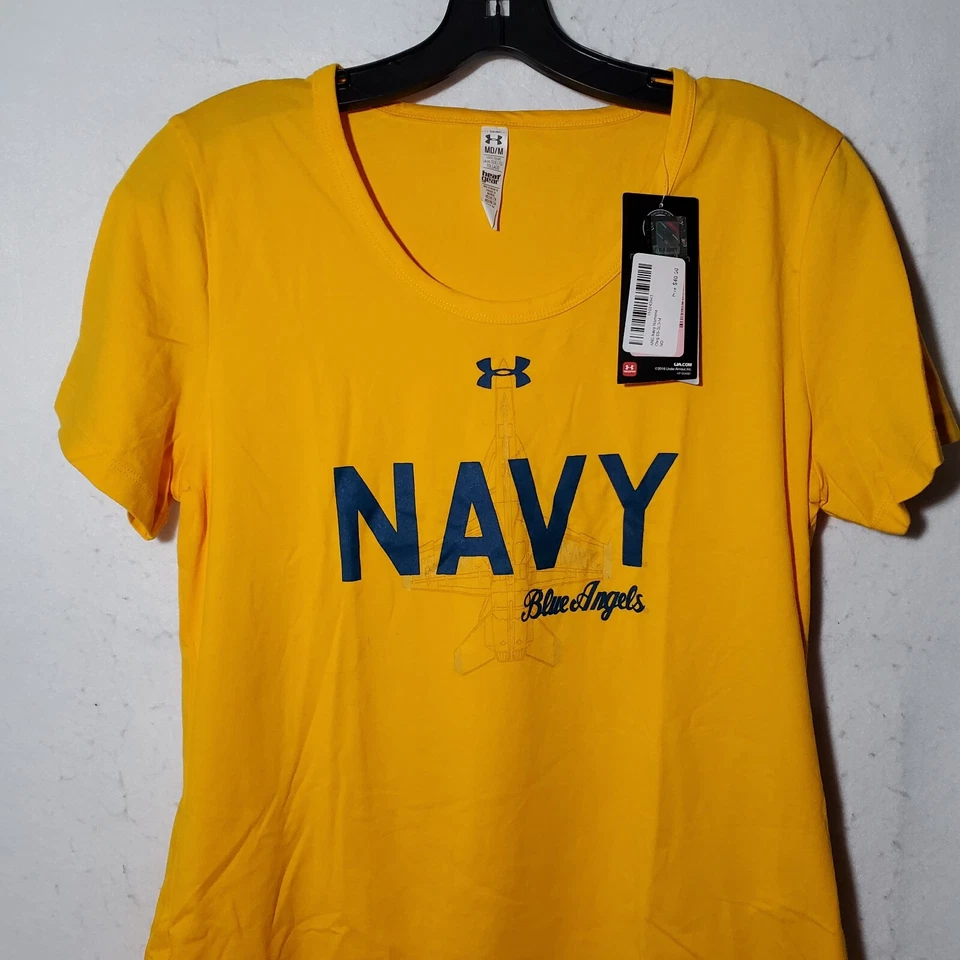 Camisa Under Armour de los Ángeles Azul Marino de Estados Unidos para Mujer Manga Corta Mediana Suelta Nueva con Etiquetas Foto 2 de 4