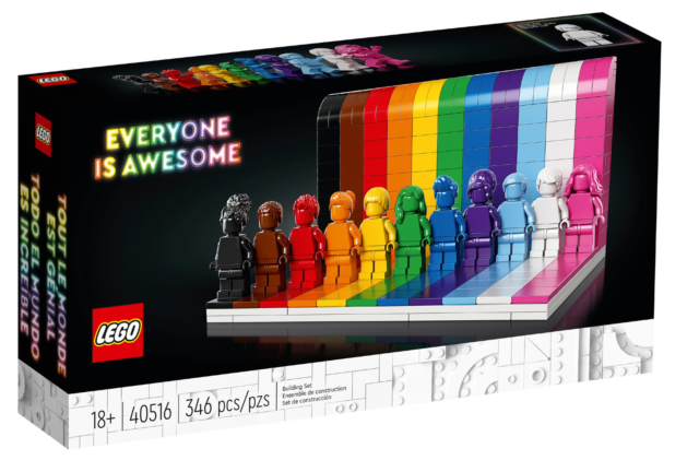LEGO Icons Everyone Is Awesome 40516 Rainbow Pride Building Set  