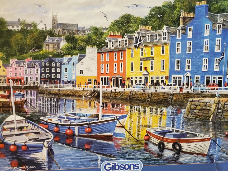 GIBSONS TOBERMORY 1000 PIECE JIGSAW PUZZLE by Terry Harrison - Image 2 of 4