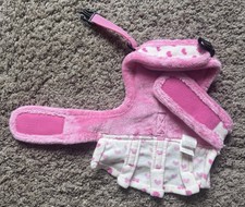 Pinkaholic HOPPER PINKA Hundegeschirr S – Süßes Häschen-Design Mit Klettverschluss, 100% Baumwolle