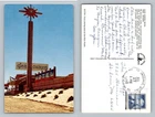 Page, AZ-Arizona Glen Canyon Motel Neon Sign Desert Scene Vintage c1963 Postcard
