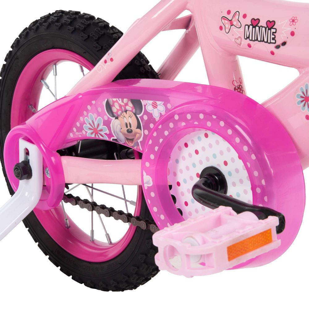 Disney 12 Kids Girls Велосипед для тренировок на колесах Huffy Minnie Mouse Bike Розовый