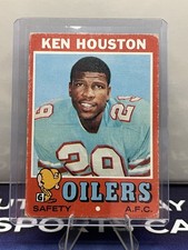 1971 Topps - Ken Houston #113 (RC) Oilers Hall Of Fame NFL Football Card