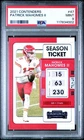 2021 Contenders PATRICK MAHOMES II Season Ticket #47 PSA 9 MINT Chiefs GOAT