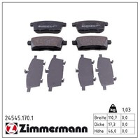Zimmermann BremsbelÄGe Bremsbelagsatz Hinten Passend FüR Mazda CX-7 CX-9