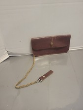 Vintage Top Grain Leather Trucker Biker Wallet with Chain and Zipper West Ex