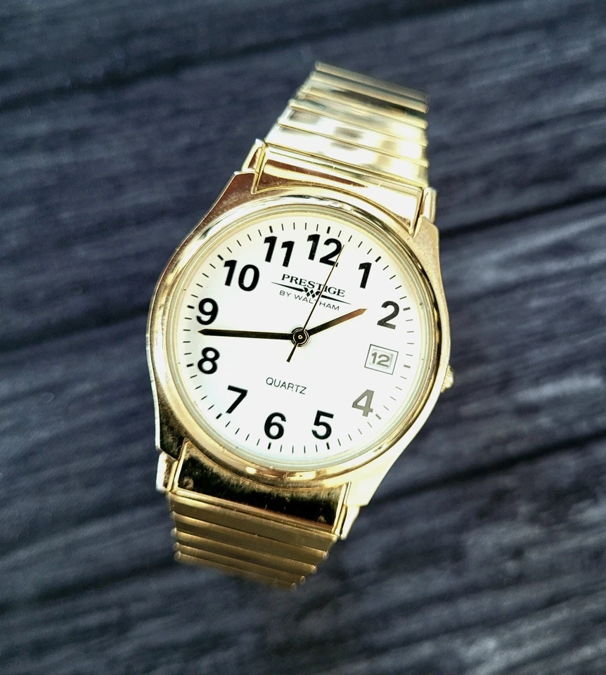Reloj retro para hombre Waltham Prestige años 80 vintage raro Foto 3 de 4