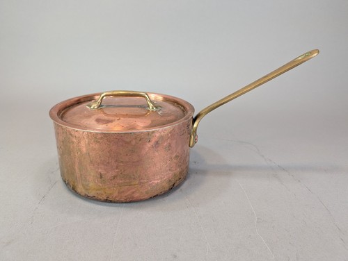 Vintage Williams Sonoma France 2Qt Copper Cookware Saucepan Pot w/Lid