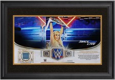 Carmella WWE Signed 10x18 Moments 4/10/2018 Smackdown Collage w/MU Canvas-LE 99