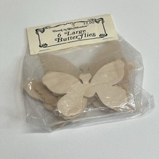 Down In The Meadow Butterflies Unfinished Wood Craft Cutouts Wooden Lot of 6