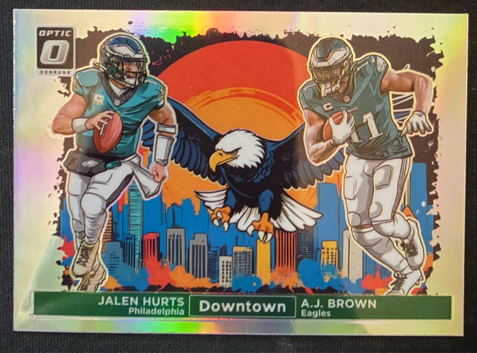 2024 Optic Jalen Hurts & AJ Brown Dual Downtown Philadelphia Eagles